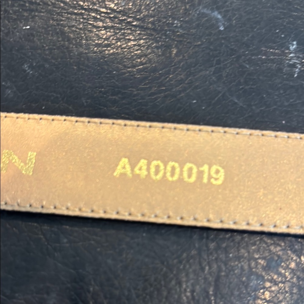 St. John Black and Gold Women's Belt - Picture 8 of 9